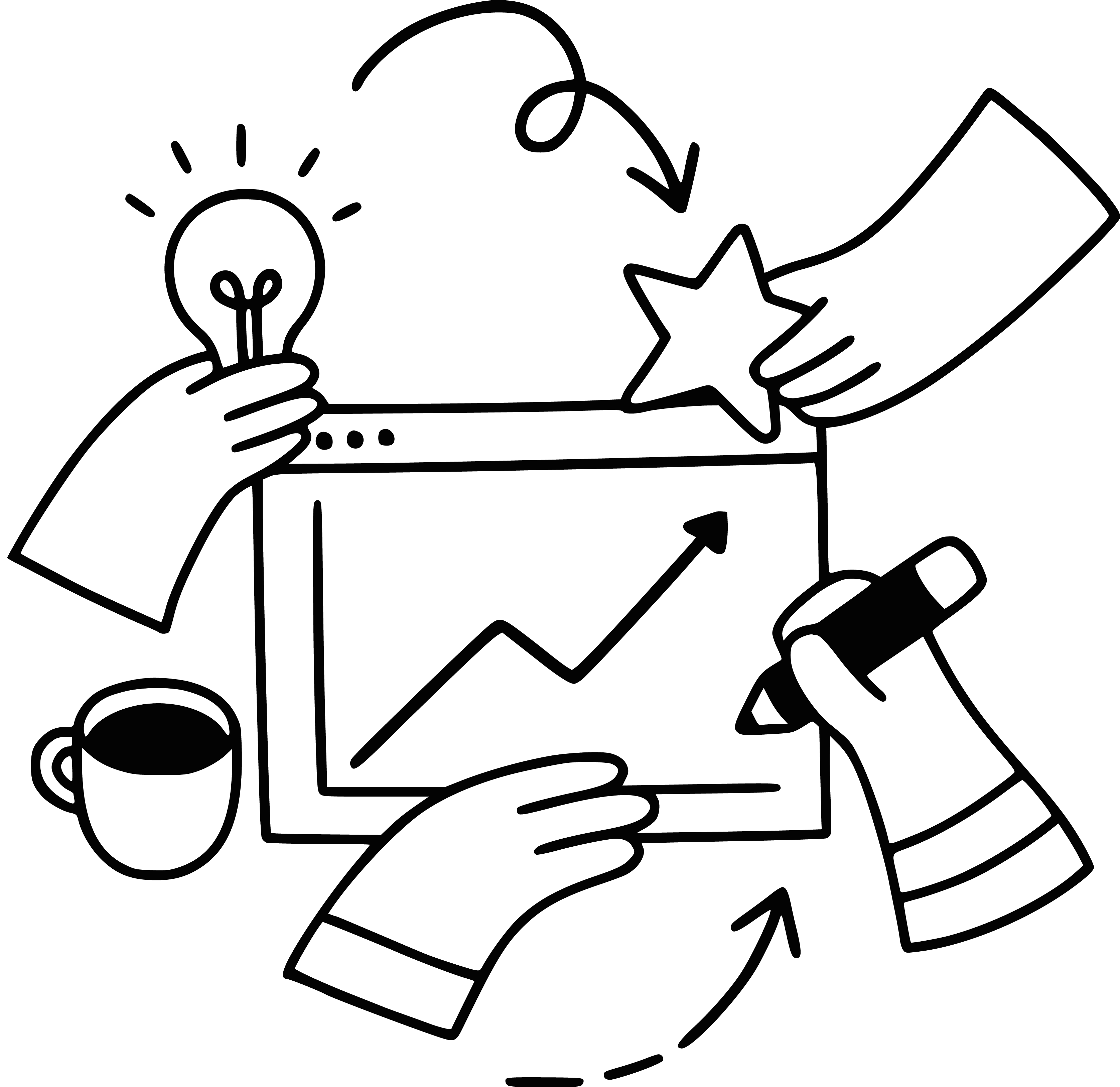 A collaborative and innovative work environment at 66pixels studio, showing team members brainstorming.